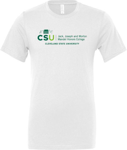 Cleveland State Bella + Canvas Jersey Cotton T Shirt CSU Honors College - ONLINE ONLY