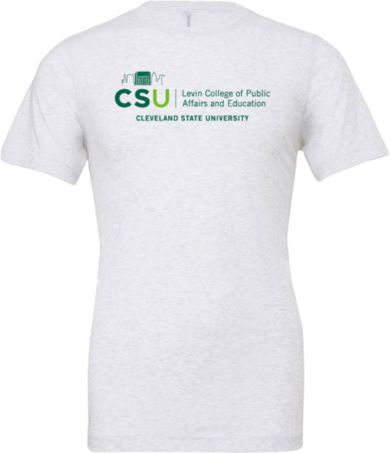 Cleveland State Bella + Canvas Jersey Cotton T Shirt CSU College of Public Affairs and Education - ONLINE ONLY